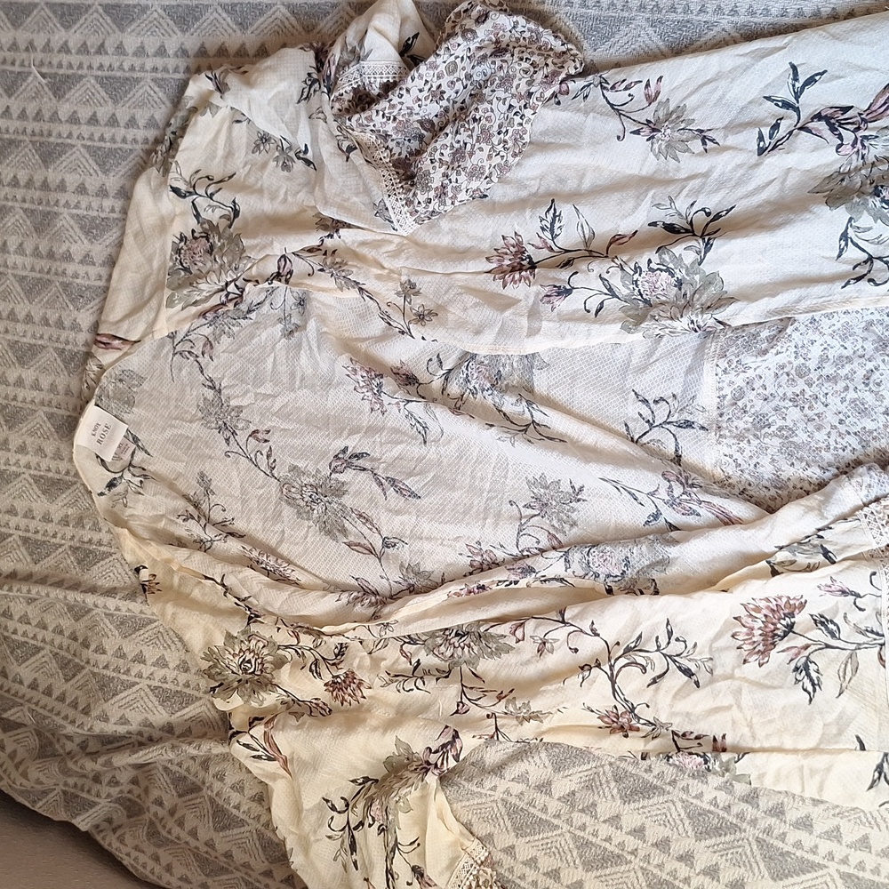 Knox Rose | XL | kimono duster floral